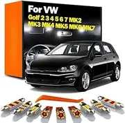 LED Interior Map Dome Trunk Door Plate Foot Sun Visor Light Kit, For VW Golf 2 3 4 5 6 7 MK2 MK3 MK4 MK5 MK6 MK7