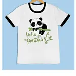 HELLO PANDA T 恤女式圖形 T 恤女孩設計師原宿服裝