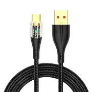 6A 120W USB-A to Type-C Cable Fast Charging Data Transmission Copper Core Line 1M/2M Long for iPhone 16 15 15 Plus for H
