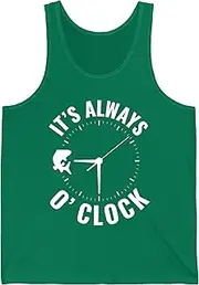 [Sumairah] Fish O'Clock Funny Fishing Fisherman Fathers Day Gift Men Tank Top