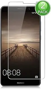 X-Dision Screen Protector, Compatible with Huawei Mate 9, [Pack of 2] Premium Screen Protector from the 2.5D Double Defense Series, Protective Case Made of 9H Tempered Glass, [Anti-Fingerprint and Anti-Scratch]