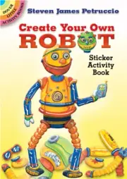 Create Your Own Robot Sticker Activity Book-Softcover