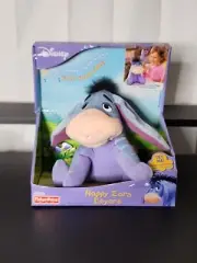 Disney Happy Ears Eeyore, Talking Plush, Fisher Price, 2002 Working NEW IN BOX