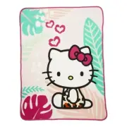 Hello Kitty Welcome to the Jungle Throw Blanket