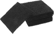 Zerodeko 8pcs Activated Carbon Filter Odor Control Cat Litter Activated Charcoal Filter Cat Litter Odor Control Filter Kitchen Composter Filter Black Activated Carbon Cotton