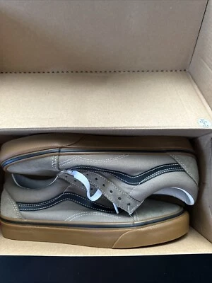 VANS Old Skool Gum Timber Wolf/Black US Men 7.0/WM 8.5. New In Box