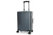 Swiss Aluminium Luggage Suitcase Lightweight with TSA locker 8 wheels 360 degree rolling Check in Large HardCase SN7613C Blue