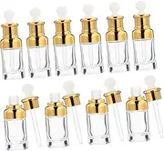 BELLIFFY 50ml Glass Essential Oil Bottle Set Leakproof Dropper Bottles for Travel Sturdy Safe 10 Pieces