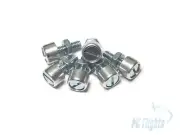 6 PCS - ALUMINUM DZUS FASTENER REPLICA W/ MACHINE SCREW FOR FLIGHT SIM COCKPIT