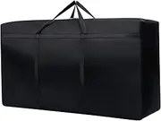 Christmas Tree Storage Bag,Waterproof Xmas Tree Storage Bag, Artificial Christmas Tree Christmas Decor Ornaments Storage Containers (Black)