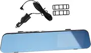 Rearview Mirror Dash Camera Full Dual Front Rear Recording Car Mount Backup