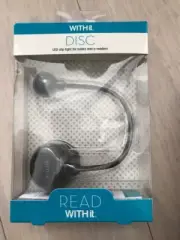 WithIt DISC LED Clip Light For Books & E-Readers Black New