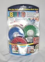 Build Bonanza Peel & Stick tape 12' for Lego and Mega Bloks As seen on TV