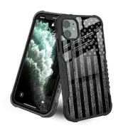 Compatible with Case Black and White iPhone 11 Black White American flag