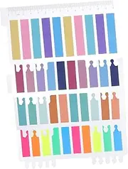 COHEALI Book Tabs Index Post Bookmarks 40pcs Reading Strips Sticky Page Markers Portable Highlight Strips Office Supplies