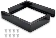 Universal Microwave Trim Kit - Black Metal Microwave Filler Kit Fits Most Built in Microwaves- Fills Over The Range Microwave Oven Cabinet Gap - 15.75”D x 10.75”H x 2.95”W