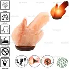 GUITAR SHAPE ELECTRIC HIMALAYAN SALT TABLE LAMP PURIFY ROCK NATURAL IONISER