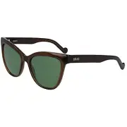 NEW Liu Jo LJ 719S 210 Brown Sunglasses with Green Lenses & LJ Case
