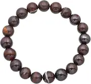 [HIMALYA QUARTZ] Women's Bracelet Boulder Opal Semi Precious Stone Healing Gemstone Stretch Bracelet Authenthic Boho Charm Beads Bracelet GB-105, Adjustable, Gemstone, boulder opal