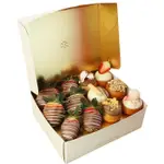 Gourmet Chocolate Dessert Box with Strawberries and Donuts - Small - Edible Blooms