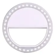Portable LED Ring Flashlight Camera PhotographY-adapter For IPhone Mobile Phone