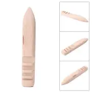 Burnisher Craft Edge Burnishing Flat Shape Wood Slicker Hand Leathercraft Tool