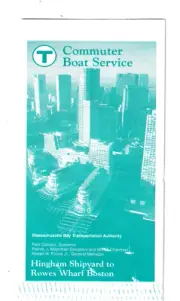 BOSTON - MBTA Hingham Ferry Late 1990's ( MINT )