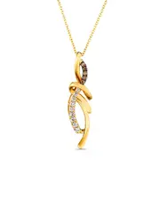 Le Vian Chocolate & Honey 14K 0.29 ct. tw. Diamond Pendant