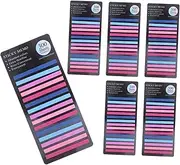 Veemoon Long Strip Sticky Page Markers 1800pcs Removable Highlighter Tabs Pet Material Planner Tabs for Textbooks Binder Notebook