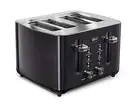 4-Slice Toaster with Extra Wide Slots & 6 Setting Shade Control, Black Stainl...