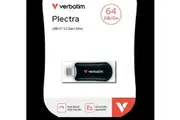 Verbatim Plectra USB-C Flash Drive Black 64GB