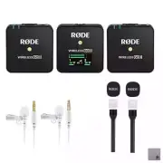 Rode Wireless Go II with 2 Rode Interview Go's and 2 Rode Lavalier Go-Whites