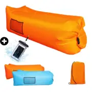 Oxford Inflatable Lounger Sleeping Bag Air Couch Lazy Chair AirBed Beach SofaBed