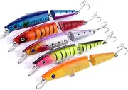 5pcs Fishing Bionic Lures Bionic Bait Fake Simulation Hooks Hooks Bait Swimming Lure Water Surface Lures