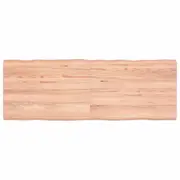 vidaXL Table Top Light Brown 140x50x(2-6)cm Treated Solid Wood Live Edge