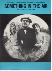 THUNDERCLAP NEWMAN "SOMETHING IN THE AIR" SHEET MUSIC-1969-RARE-BRAND NEW-MINT!!