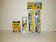 Spongebob Squarepants Mini Coloring Banner, 24 Crayola Crayons & 2 set Gliders