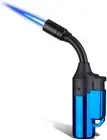 Butane Torch Lighter Flexible Rotating Neck Mini Refillable Blow Jet Flamethrowe