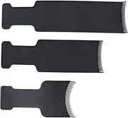 Healeved 3Pcs Hair Coloring Comb Black Long Board Tint Brush Tool for DIY Hairdressing Highlights Color Application Includes Brushes for Salon Use