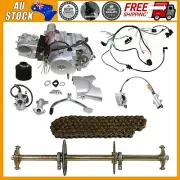 815mm 32'' Rear Axle Kit + 125cc 4 Stroke Engine Motor Kit For ATV Buggy Go Kart