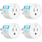 4 Pack Smart WiFi Plugs Remote Control Works with Alexa Google Assistant
