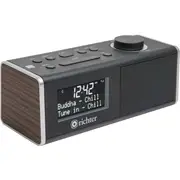 Richter DAB+ Digital FM Alarm Clock Radio w/ Bluetooth/NFC Walnut Music/Audio