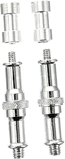 SWOOMEY 2Sets Spigot Screw Adapter Quick Release Plate for Tripod Cold Shoe Adapter for Light Stand Easy to Install Durable and Sturdy Design for Camera and Flash Light Use
