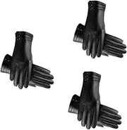 [LIFKOME] 3pcs Men's Winter Cycling Gloves Touchscreen Gloves Windproof Warm Cold Protection for Outdoor Pair