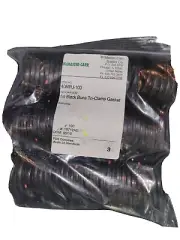 NEW Bag of 100 Rubber Fab 40MPU-100 Tri-Clamp Gasket Type I 1" 1 in Buna Black