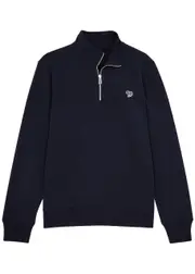 PS Paul Smith Half-zip Cotton Sweatshirt - Navy - L L