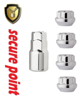 4 x Locking Wheel Nuts Fits NISSAN NAVARA All Models M12 x1.5mm