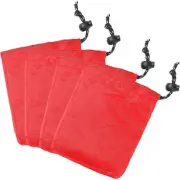 4 Pcs Outdoor Storage Bag Mini Drawstring Pouch Travel Small Bags Pouches