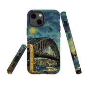 For iPhone 13 mini Tough Protective Cover, Painting Of The Harbour Bridge