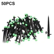 50*Adjustable Water Flow Irrigation Drippers/Sprinkler Emitter Drip System Kit